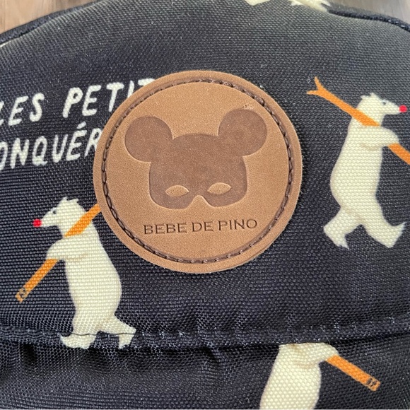 Bebedepino Black Pilots Aviator Trapper Hat Toddler Sized Free OSFM Ages 2-5 - Picture 6 of 9